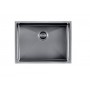 Gun Metal Grey Stainless Steel Handmade Top/Undermount Single Bowl Kitchen Sink 600x450x230mm